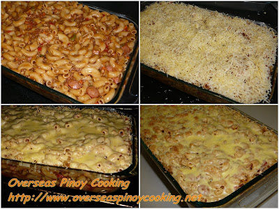 Pinoy Baked Macaroni Cooking Procedure