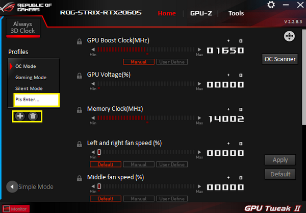 شرح برنامج ASUS GPU Tweak II
