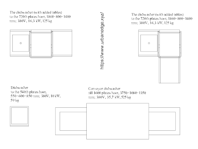 Commercial dishwashers auto cad dwg model free download