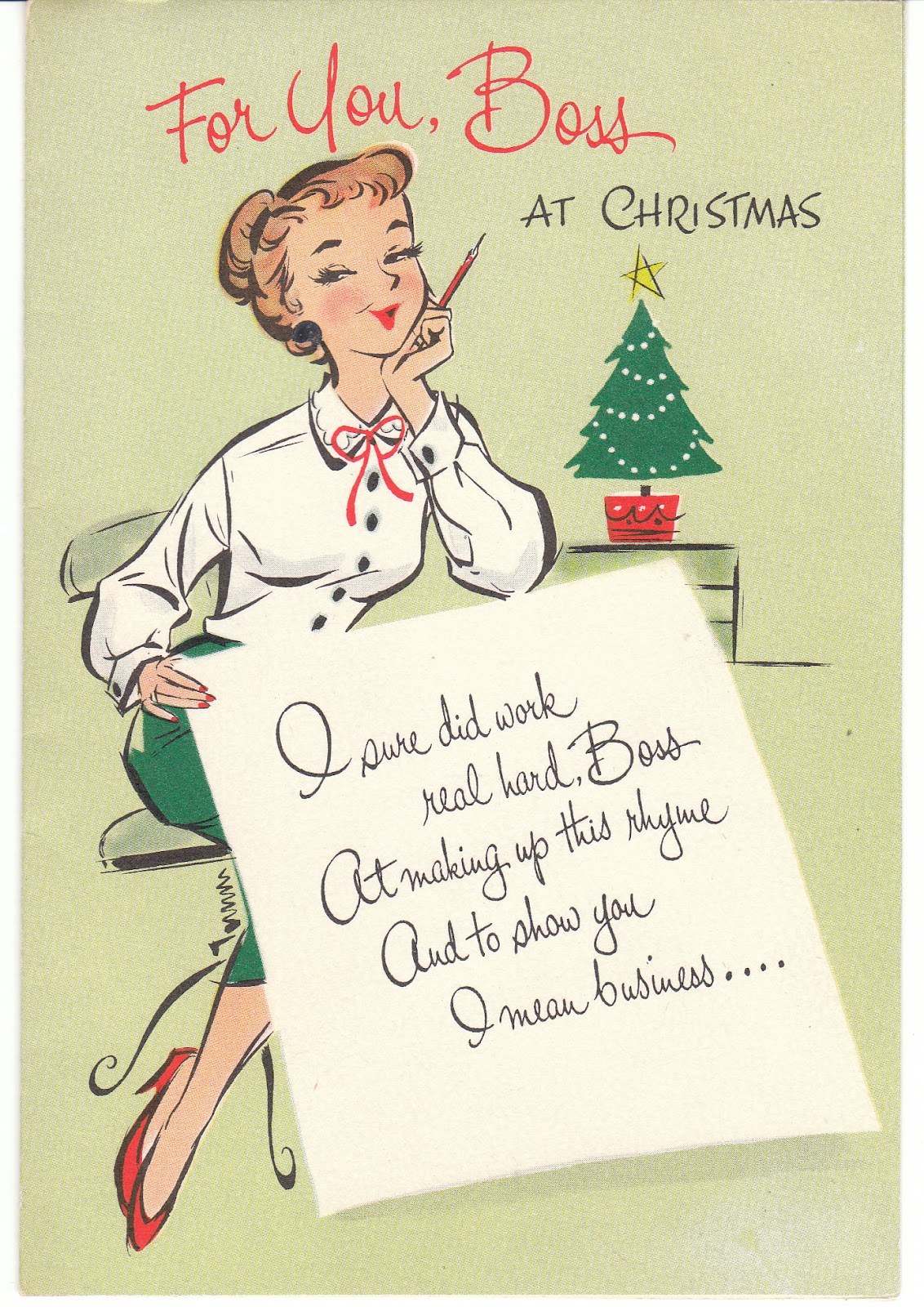 View from the Birdhouse: Mad Men Era Christmas Card 
