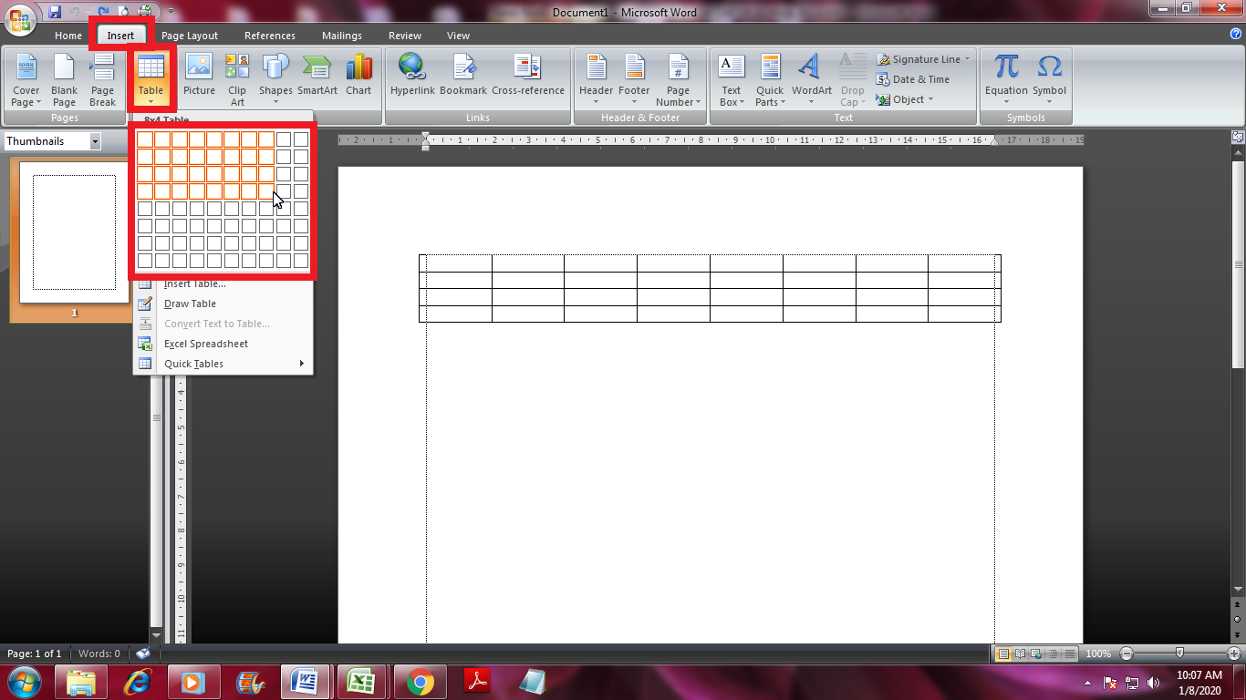 Cara Membuat 2 Tabel Berdampingan Di Microsoft Word Tutorial Microsoft Office