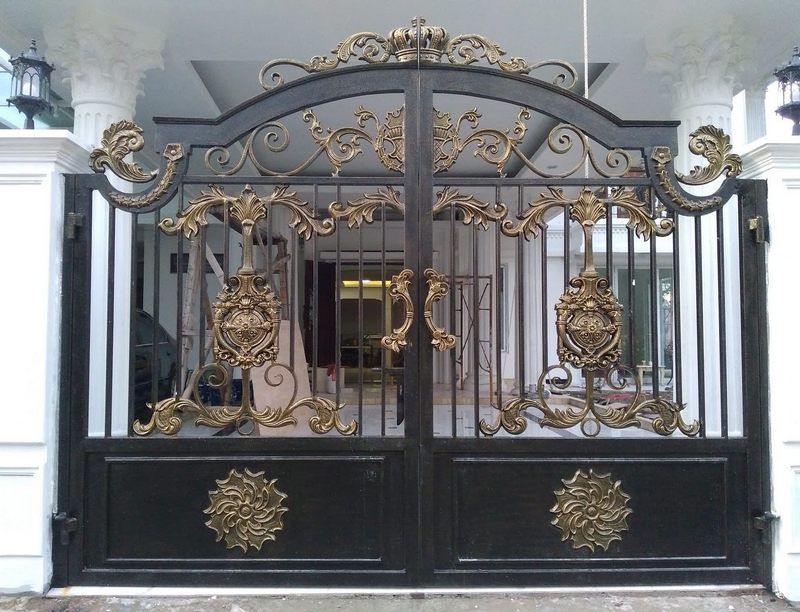 Model Pintu Gerbang Besi : Model Pagar Besi Tempa Terbaru Klasik