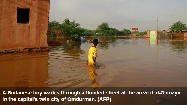 banjir sudan 100 tewas
