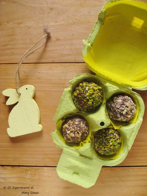 Tartufi al Cioccolato e Frutta secca