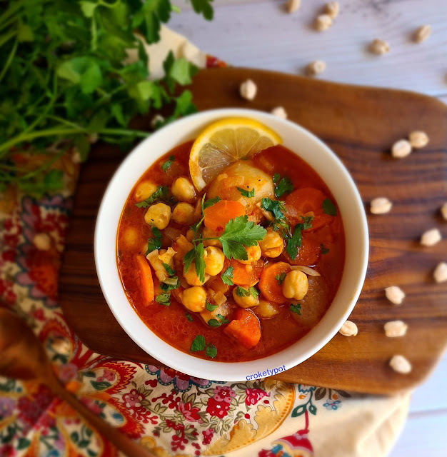 lebanese chickpea soup barahat