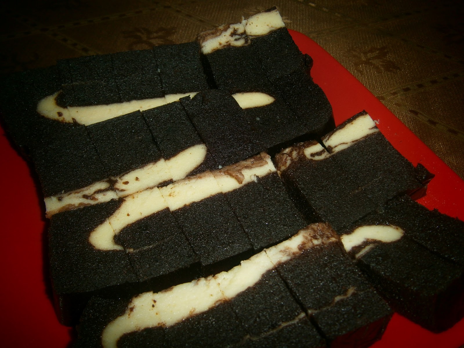 Kek Lapis Kukus Cream Cheese Marble ~ Umi's Cup Cake