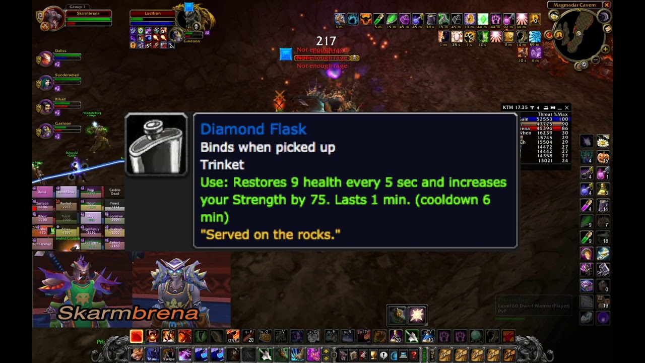 Master of World of Warcraft Massive Warrior self healing. Works anywhere.