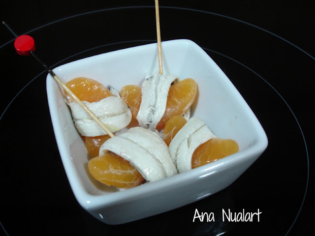  APERITIVO DE BOQUERÓN Y MANDARINA 