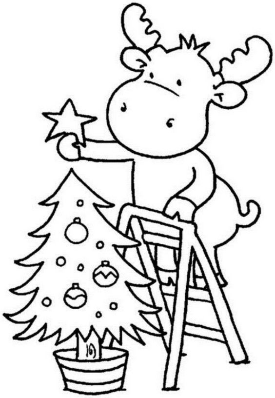 Mi colección de dibujos: Dibujos navideños para colorear