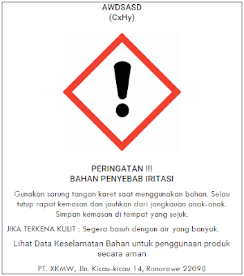 Contoh Penerapan Label Kemasan B3