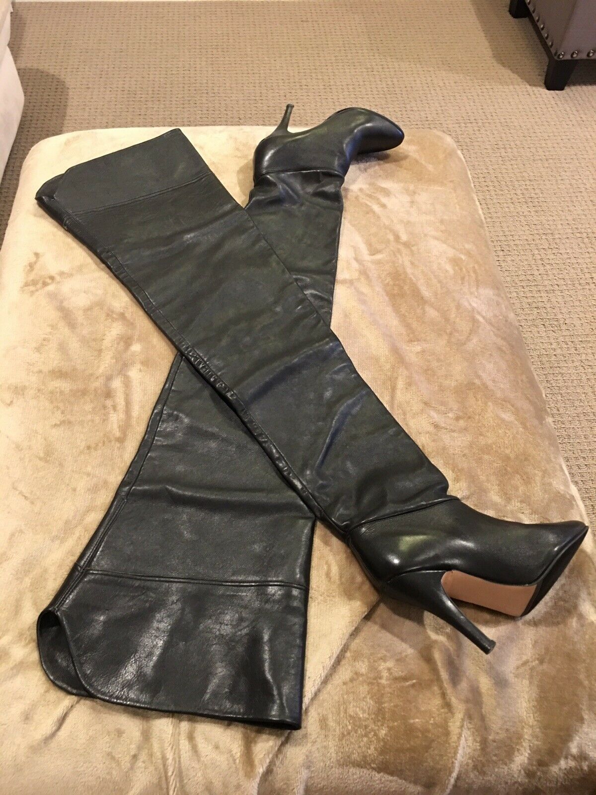 leather crotch boots for sale