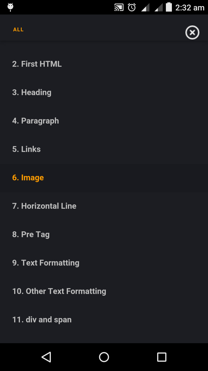 HTML Editor for android app HTML Code Play