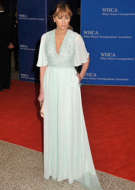 Melania Trump vestido azul