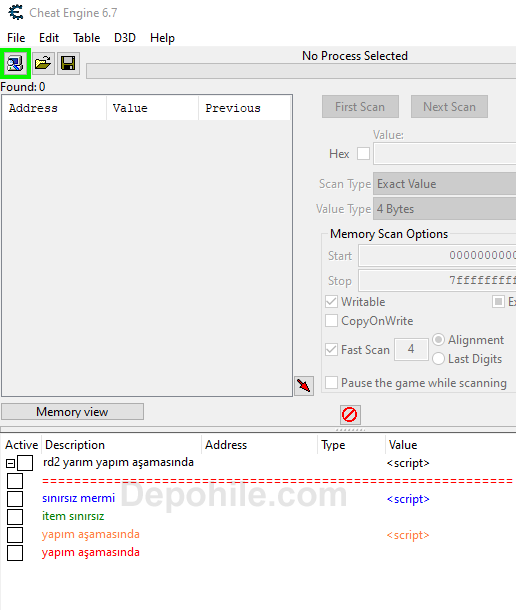 RDR 2 Online Altın Hilesi Cheat Engine Trainer İndir 2021