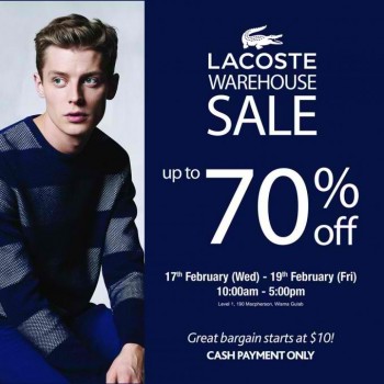 lacoste warehouse sale