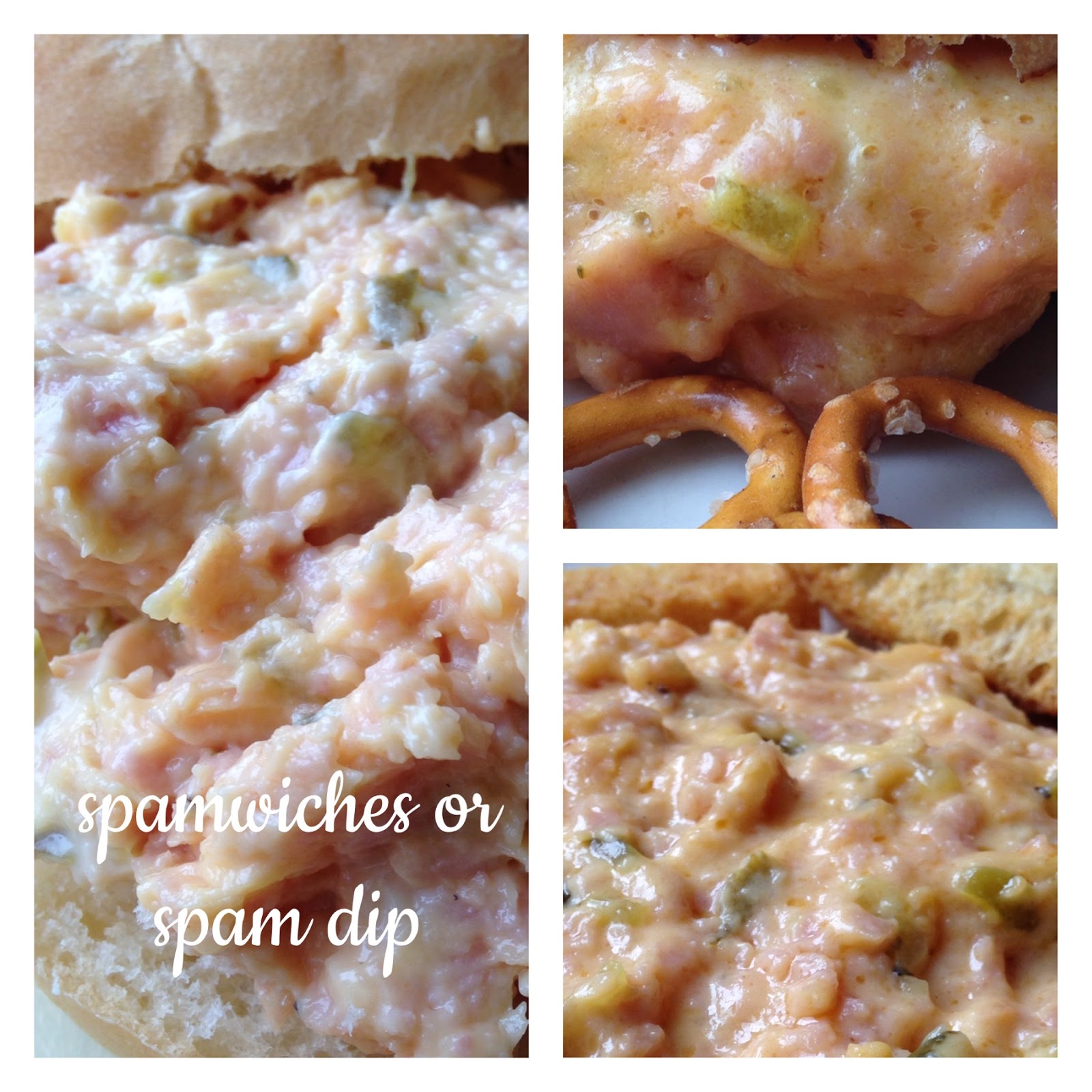 Spamwiches and Spam Dip Turnips 2 Tangerines