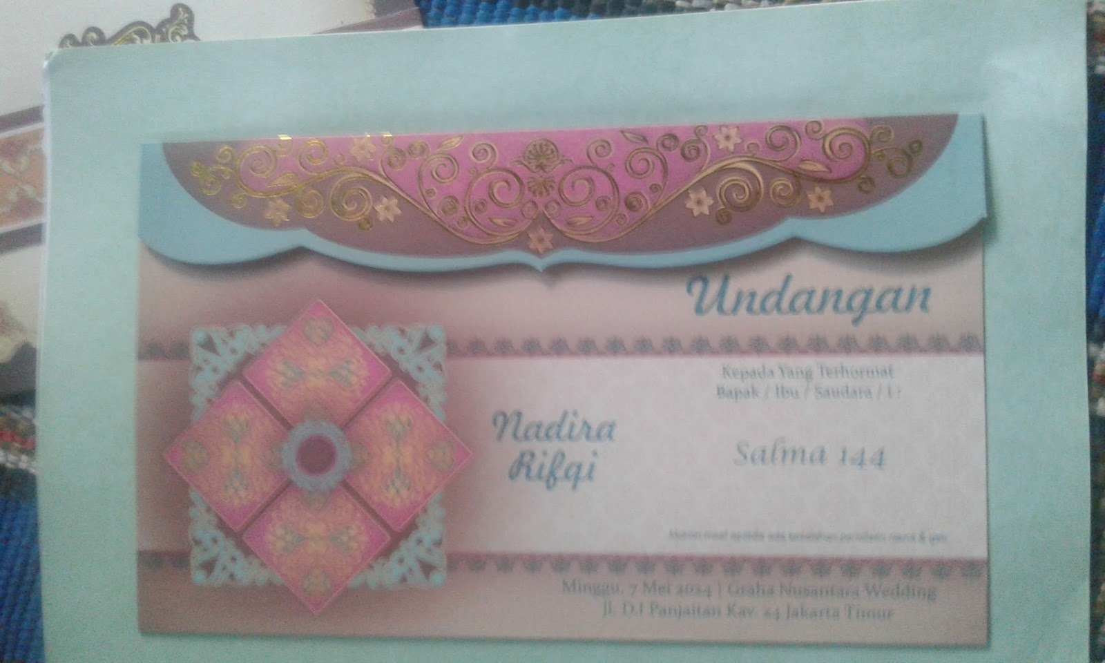 SOUVENIR, UNDANGAN DAN MAHAR PAGERWOJO PERAK JOMBANG