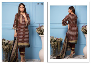 Original lawn Pakistani Suits | Z.S textile Rang reza lawn vol 3