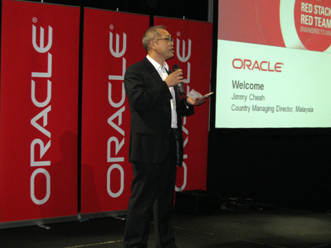 Welcome speech by Oracles' Managing Director Mr Jimmy Cheah