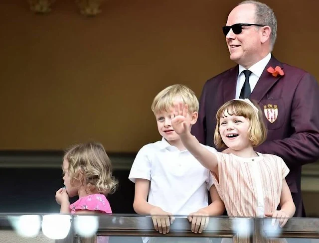 Prince Albert has appeared without his wife Princess Charlene once again as he attended a rugby match with their children