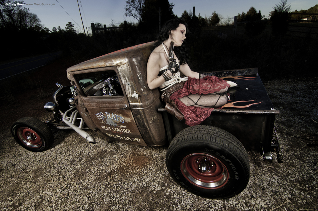 Nude On Hot Rod 44