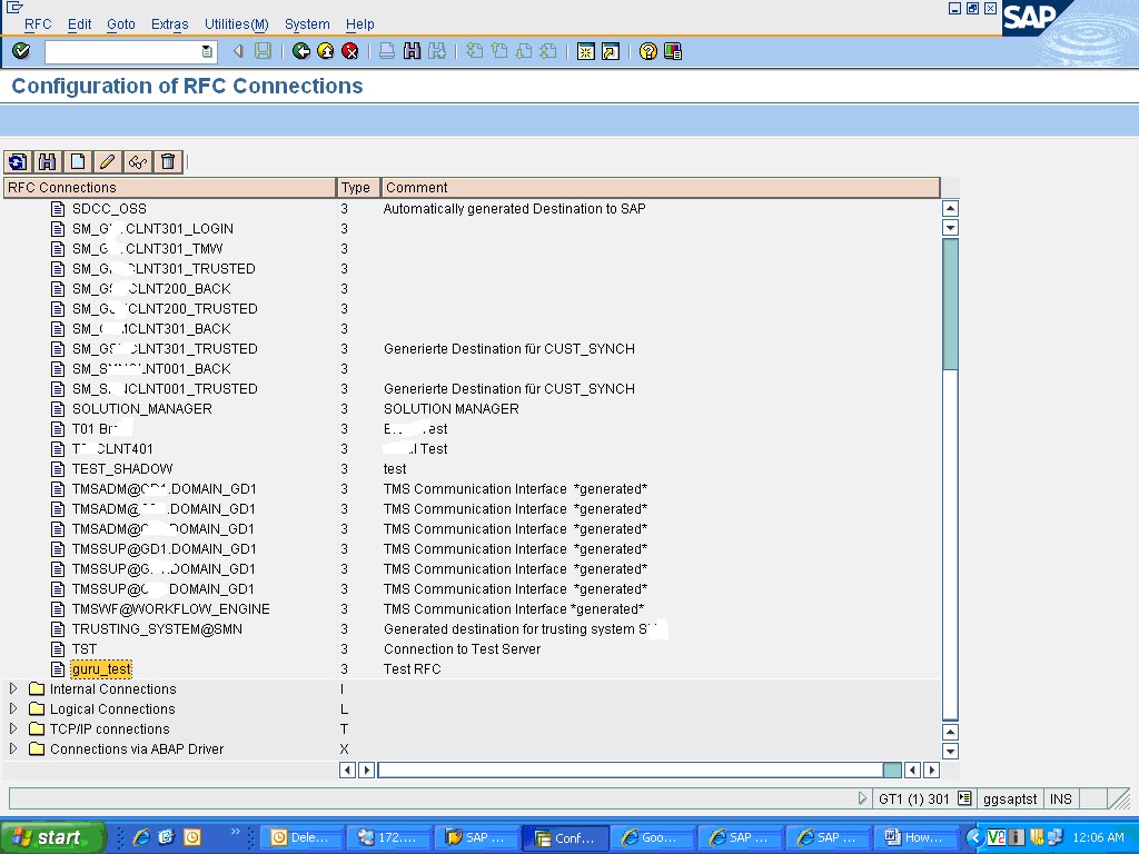 SAP Basis Tutorials How to create an RFC Connection in SAP