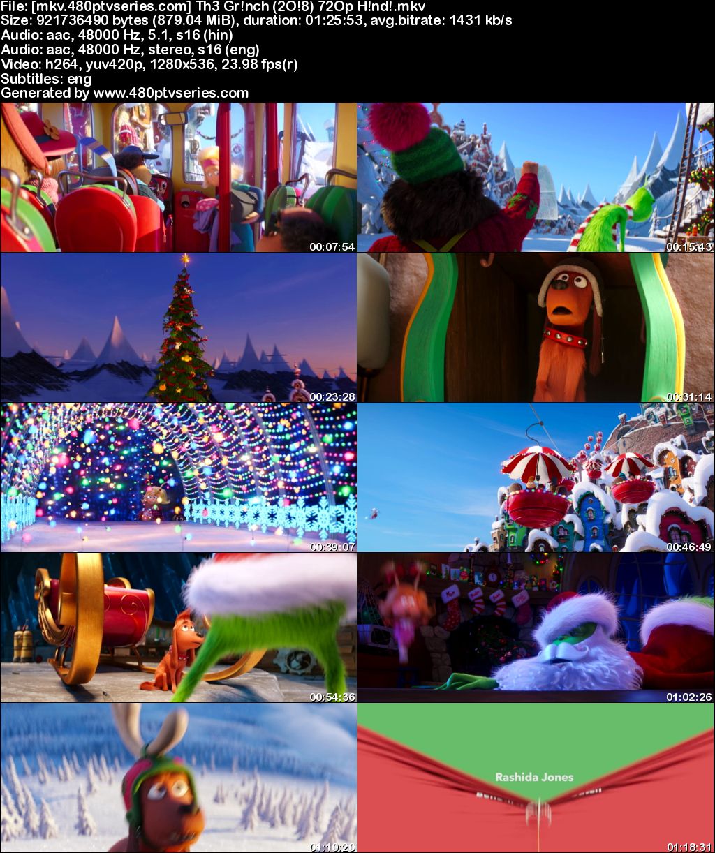 Watch Online Free The Grinch (2018) Full Hindi Dual Audio Movie Download 480p 720p Bluray