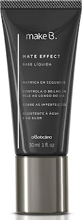 resenha base matte effect make b o boticário cor 40 dicas da tia