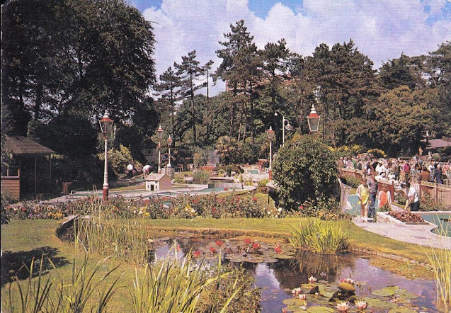 Mini-Golf at the Lower Gardens, Bournemouth, Dorset. J. Arthur Dixon postcard. PDO/89332 Posted August 1990