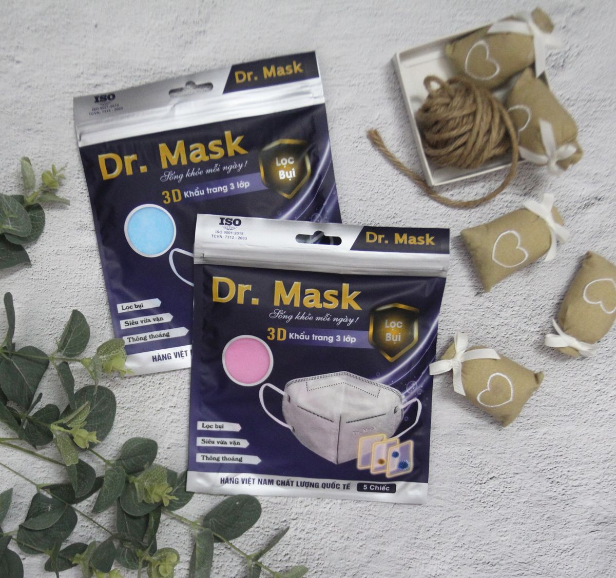 Gói 5 Chiếc Khẩu Trang 3DS1 - Dr.Mask - 100 gói/thùng