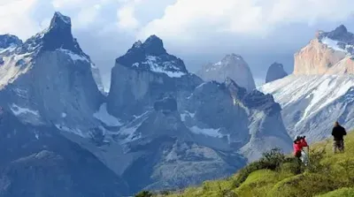 Tourist places near Puerto Natales, Chile.