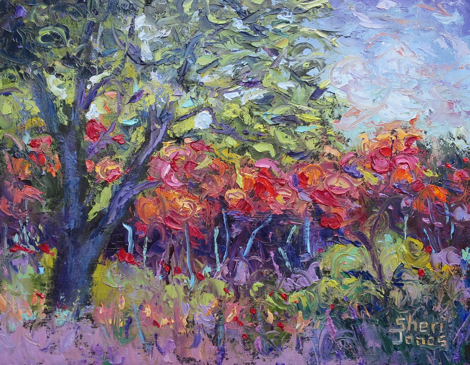 Artists Of Texas Contemporary Paintings and Art Whimsical Fall Sumac