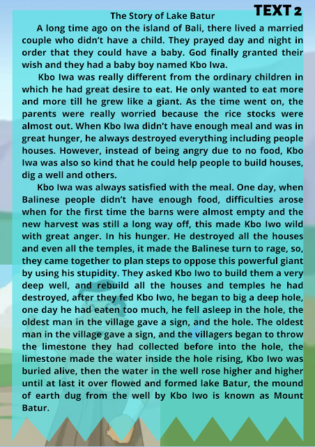 Read the following text carefully. Read the following text carefully