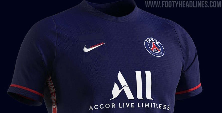 Nike x Off-White Paris Saint-Germain 22-23 Konzept Trikot - Nur Fussball