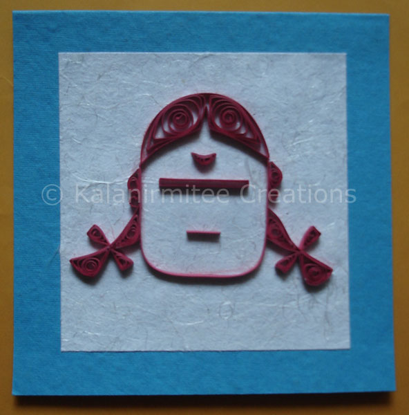 Paper quilling Marathi characters Kalanirmitee Creations