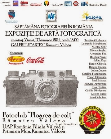 Expoziţie de artă fotografică la galeriile ARTEX  17- 30. 01.2014