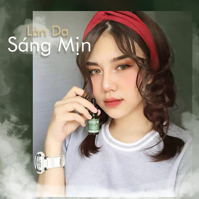 làn da sáng mịn sau khi dùng serum