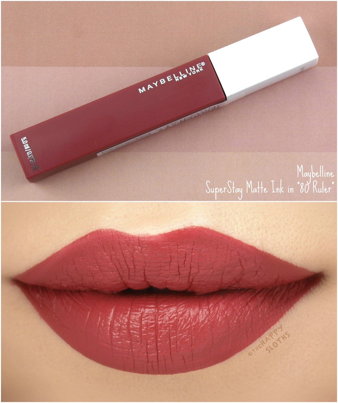 Maybelline | SuperStay Matte Ink "80 Ruler": Review and Swatches