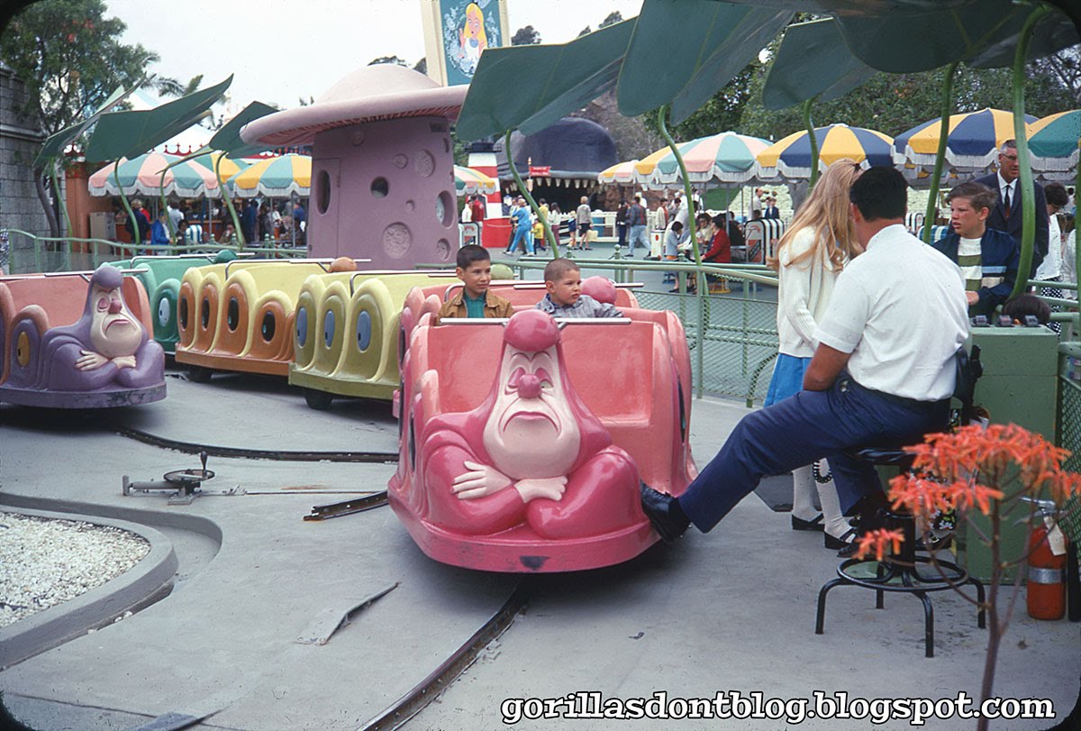 Alice and the mad hatter GORILLAS DON'T BLOG: Alice in Wonderland Ride, April 1969