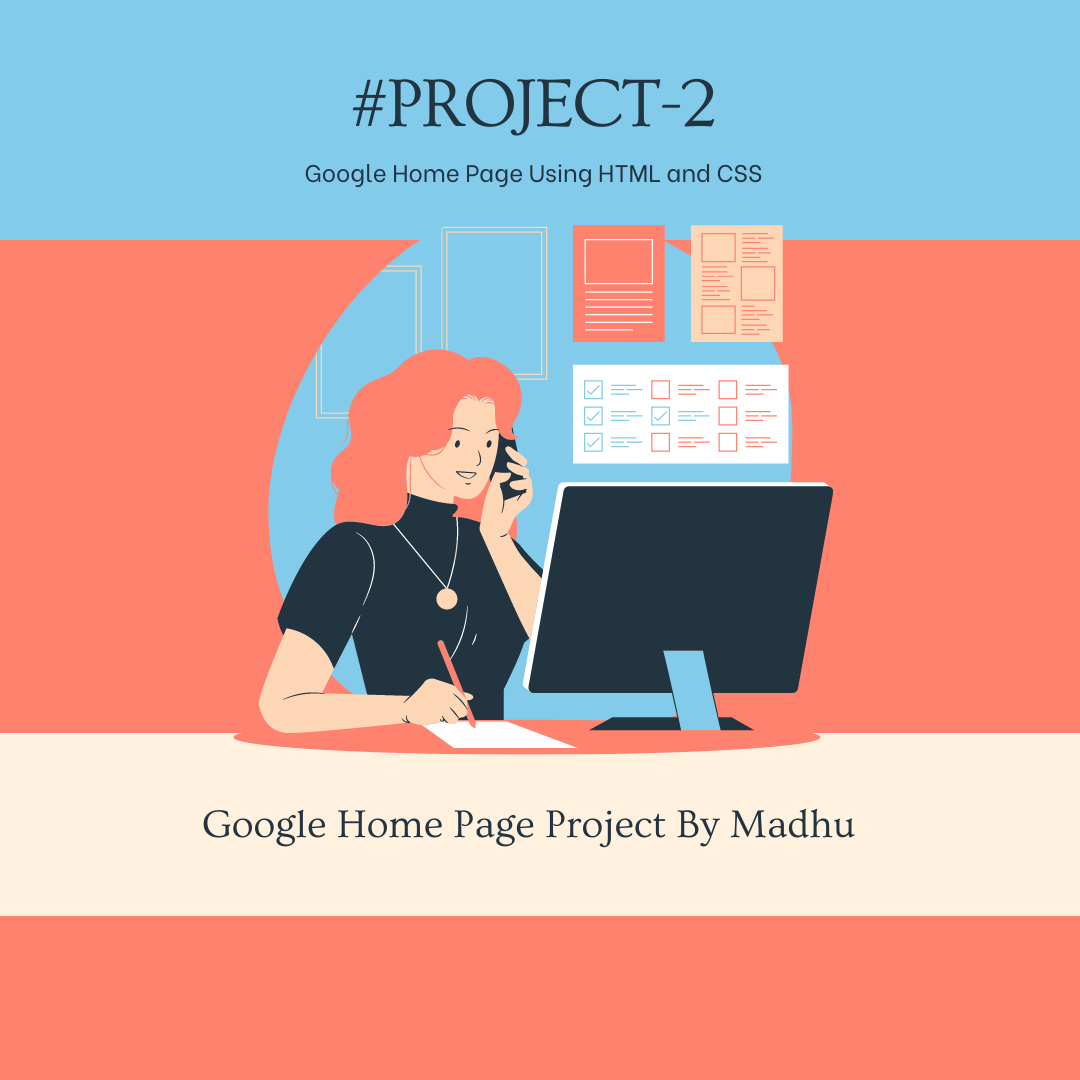 Google Home Page Code using HTML and CSS (Project-2) - My Portfolio