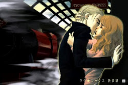 kiss anime dramione sweet hermione draco harry malfoy potter granger loveteam
