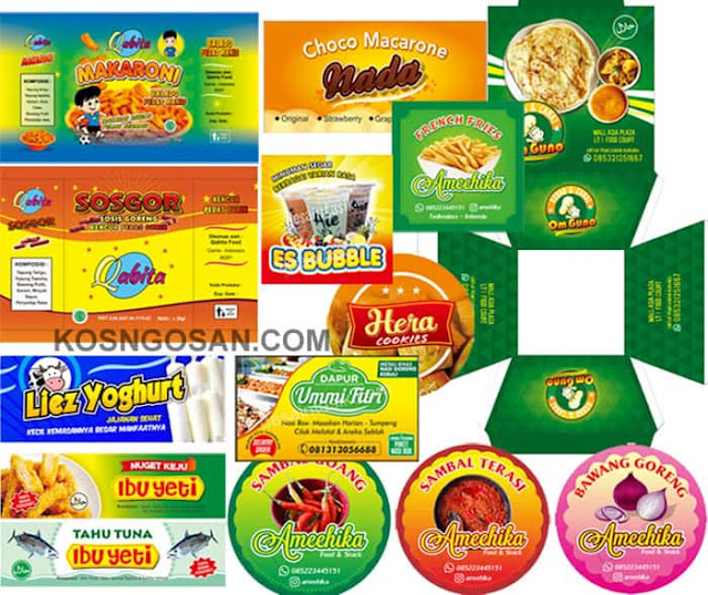 contoh label makanan terbaru contoh label makanan terbaru