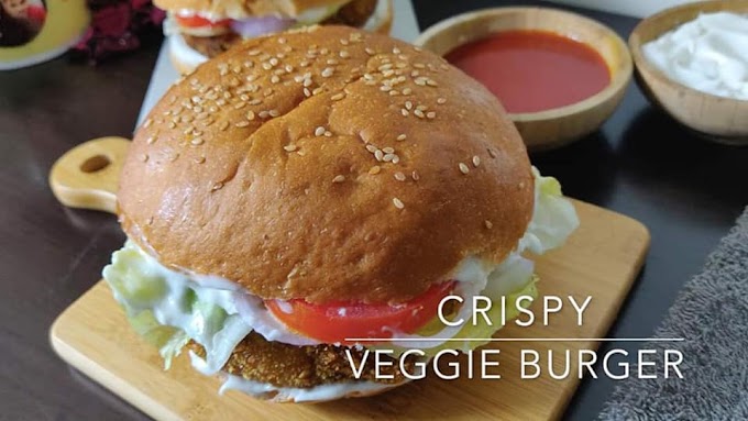 Crispy Veg Burger Recipe | McDonald’s Style Burger Recipe