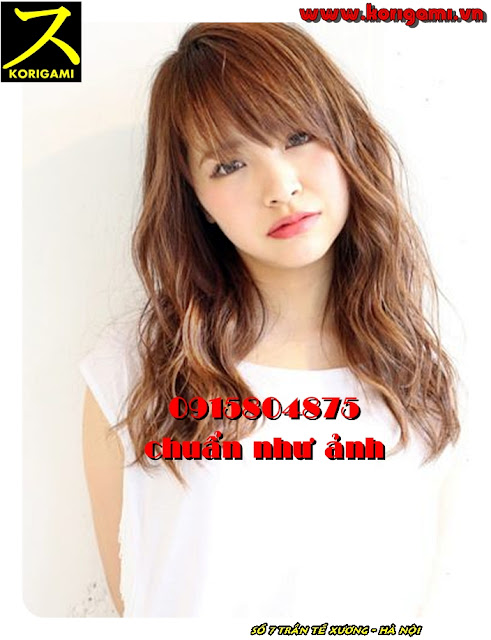 CẮT UỐN TÓC LÁ SÓNG NƯỚC CHUẨN NHƯ HÌNH MẪU TẠI HÀ NỘI