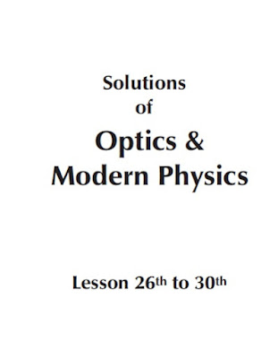 Solution of Optics Modern Physics