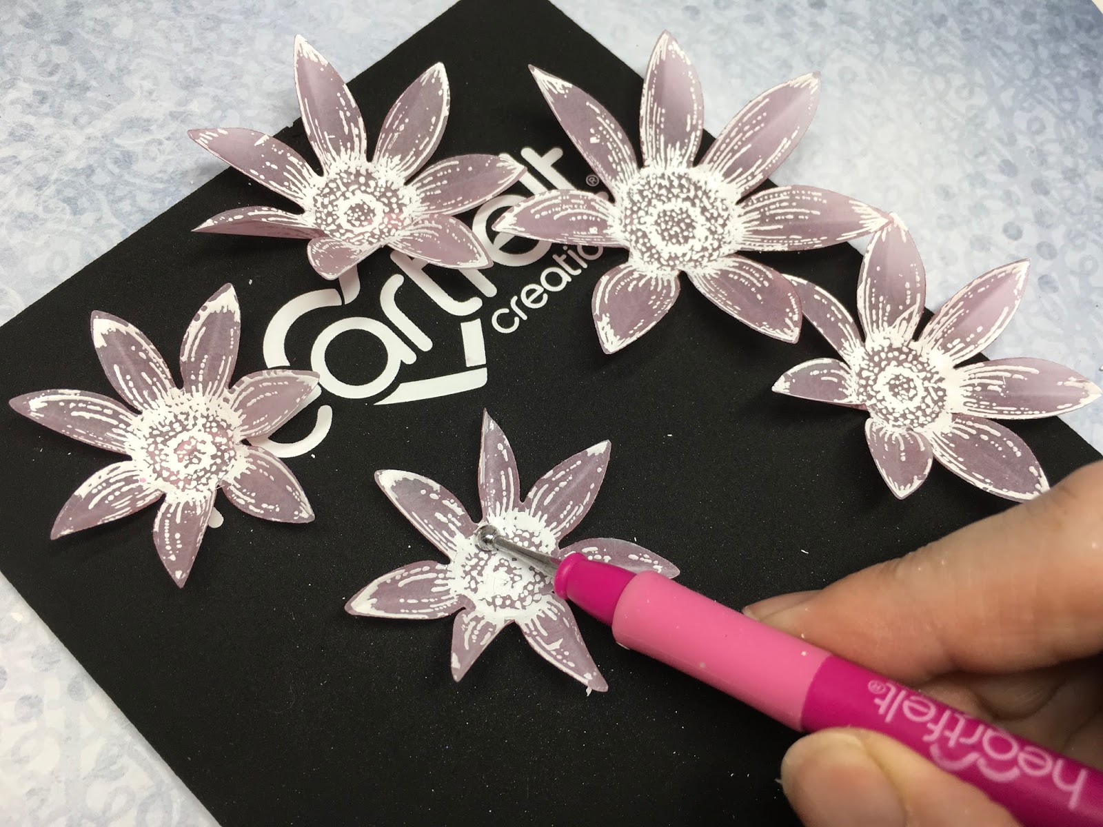 Verity Cards Vellum flowers with the Classic Sunflower