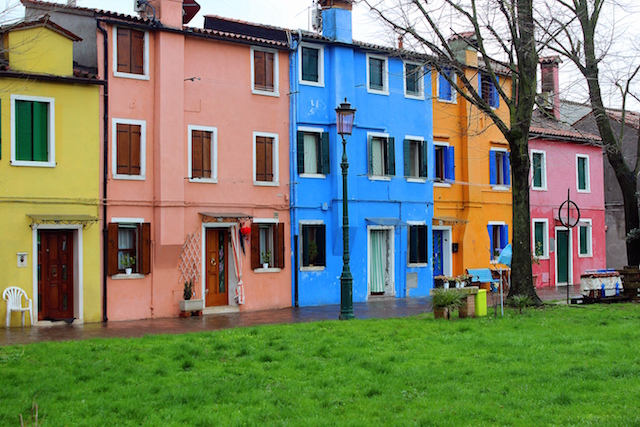 Colorful houses in Burano island, Venice Burano, Venice, Italy