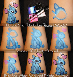 lilo stitch painting face cheek