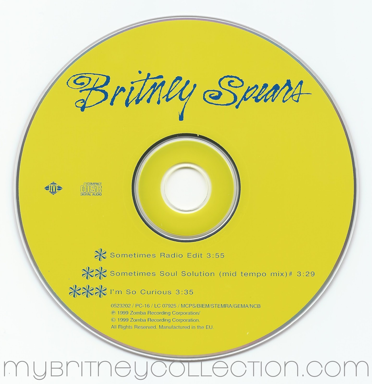 My Britney Collection Sometimes Single Alternate Cover