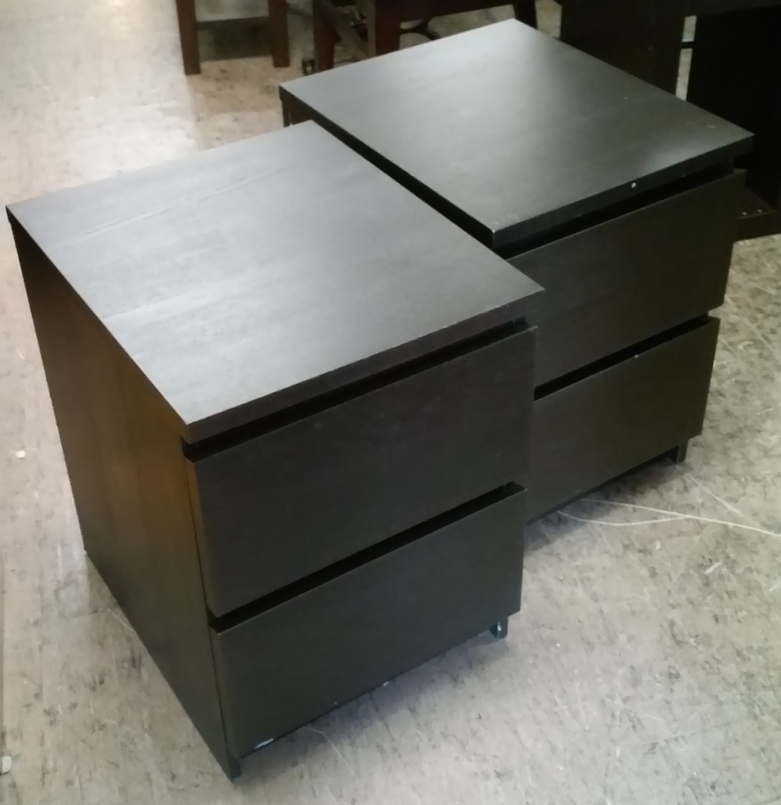 UHURU FURNITURE & COLLECTIBLES SOLD Espresso IKEA Nightstands 45 / pair